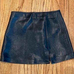 Girls Faux Leather Skirt